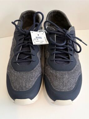 NEW OluKai Mens Koheo Hulu Casual Sneaker in a Trench Blue Wool Blend Size 10